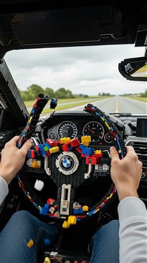 BMW LEGO Steering Wheel Explodes in Slow Motion! 🤯🚗