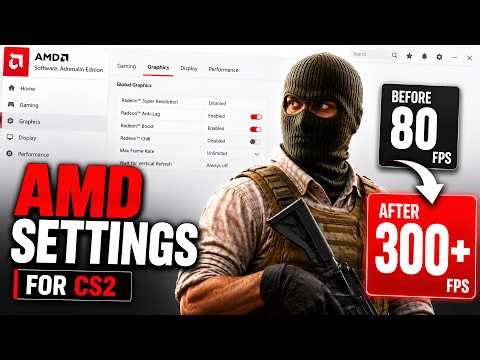 Best AMD Radeon Settings for CS2 (Max FPS & Low Latency)