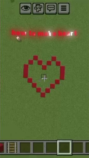 how to make heart in minecraft #heart #viralvideo #viralshorts #minecraft #rails #trendingshorts