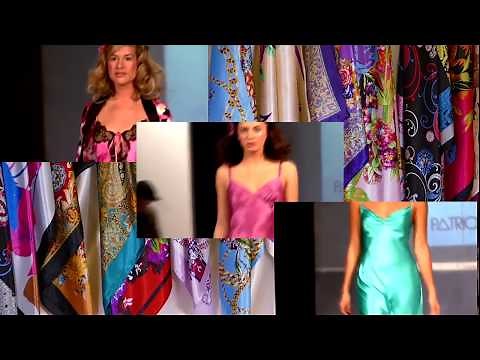 Silk and Satin nightwear on the fashion runway