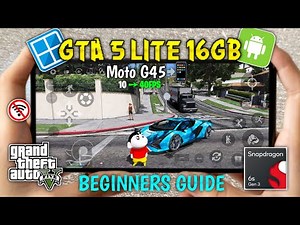 GTA 5 LITE (16GB) FULL SETUP On ANDROID📲 | Tested On Snapdragon 6s Gen 3 |Moto G45- LOW END DEVICES🔥