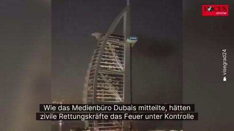 Iran-Raketen setzen Dubai-Luxushotel Burj Al Arab in Brand