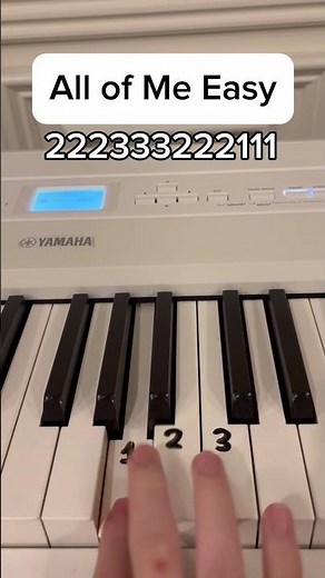 All Of Me Easy Tutorial #piano #pianotutorial #easy