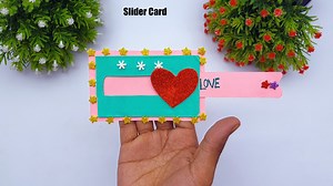 6.8K views · 409 reactions | Message card making ideas - Diy love slider card - Valentine day craft #ValentineDayCraft #PaperCard #DiyCraft #SliderCard | Mr. Creator | Facebook