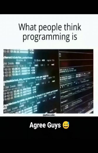 Python Programming on Instagram: "Agree🤔.......Share it 😅😅 Follow 👉 @python.coder_ for more ----------------------------------------------------------- Watch story for Python Quizzes 🚀 Follow - @python.coder_ for daily Python Programming content and Projects with Source Codes 💯 Learn Programming languages with us ☑️ #coder #codergirl #coderlife #coderpower #coders #coderslife #coding #codingbootcamp #codingisfun #codinglife #codingpics #java #javascript #programacion #programing #pythoncod