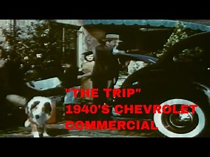 The Trip, 1940's chevrolet car commercial vivid Technicolour
