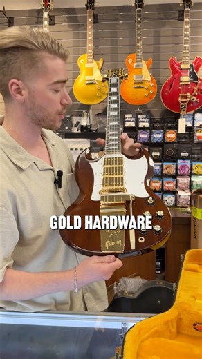 An Incredible Gibson Custom M2M 1963 Les Paul SG Custom in Walnut with the Vibrola and Gold Hardware