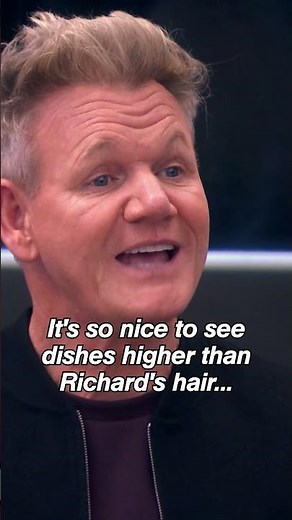 "it's so nice to see dishes higher than richard's hair” 😂 #nextlevelchef