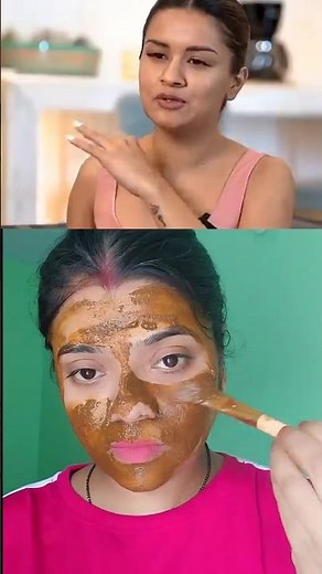 Avneet kaur's secret kora turmeric mask ll Natural glow Diy at home#skincare #avneetkaur