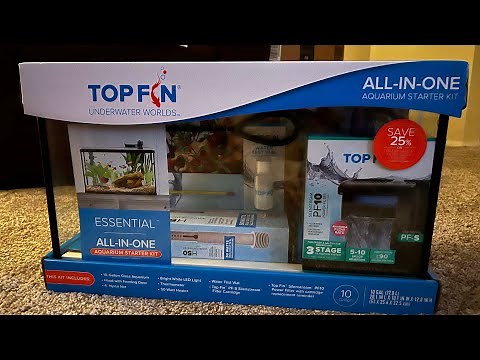 Top Fin 10 Gallon ALL-IN-ONE Aquarium STARTER Kit | Petsmart