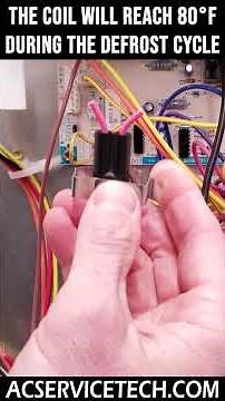 Heat Pump Outdoor Coil DFT! Defrost Temperature Sensor!