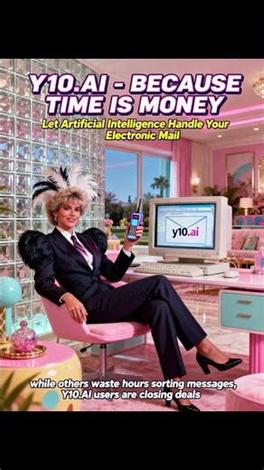 Meet y10.ai — your retro-futuristic work assistant.