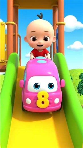 Ten little buses | Kids Song | Nursery Rhymes #kidssongs #shorts