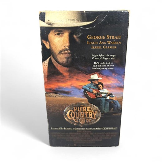 Pure Country VHS Movie Vintage George Strait Lesley Ann Warren 1992 Warner Home Video - Etsy