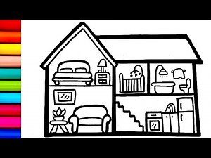 House Drawing hard | How to Draw A House hard | House Drawing Step by Step