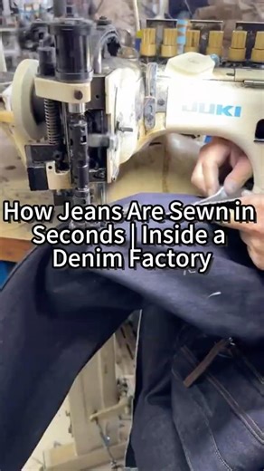 How Jeans Are Sewn in Seconds | Inside a Denim Factory