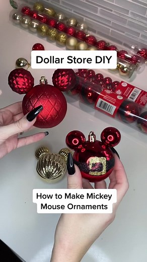 DIY Dollar Tree Christmas Ornaments - Arts and Crafts Ideas