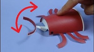 かんたん紙コップ工作「ツノが動く！カブトムシ」　Paper Cup Beetle – Isamu Sasagawa