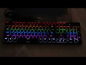 HP GK320 Wired RGB Mechanical Gaming Keyboard Light Effects in DETAIL