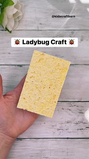 456K views · 5.9K reactions | Sponge printed ladybugs  it’s finally a SPRING! #craftideas #ladybug #kidscrafts #spring | Kids Craft Barn | Facebook