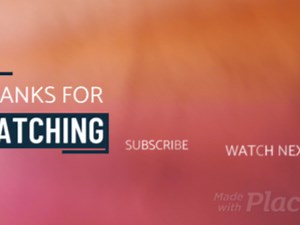 Placeit - Loop Animation Video Maker for a YouTube End Screen with Gradient Hues