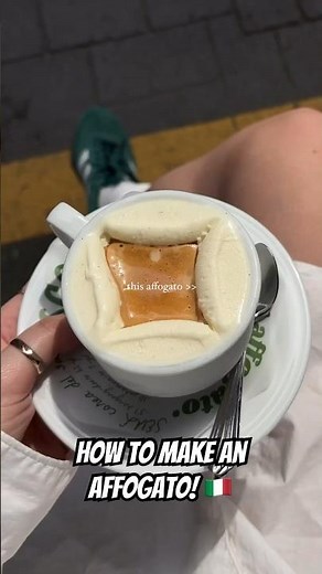 How To Make An Affogato! 🍨