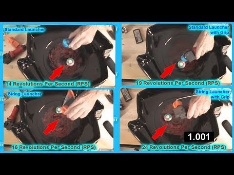 Beyblades Metal Fusion String Launcher and Grip Speed Test Toy Review