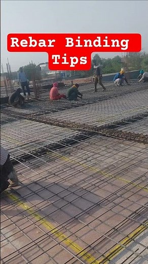 Rebar Binding Slab & Beam | Crank Placement & Wire Tying #construction #civilengineering #civiltips