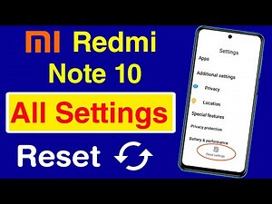 How to Reset Settings in Redmi Note 10 | Redmi Note 10 Settings Reset Kaise Kare