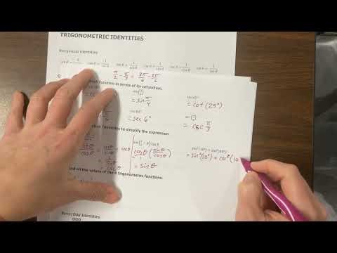 9C - Cofunction Identities (2nd of two videos)March 2, 2026