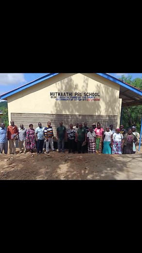 Final Inspection of ECDE Classroom at Mutwaathi Primary