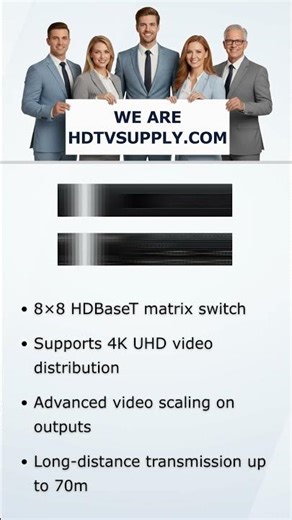 Blustream PRO88HBT70CS Custom Pro 8x8 HDBaseT CSC Matrix (4K 60Hz 4:4:4 up to 40m)