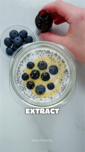 How to Make a Blueberry Chia Seed Pudding 🫐 #chiaseedpudding #healthydessert #blueberry #mealprep