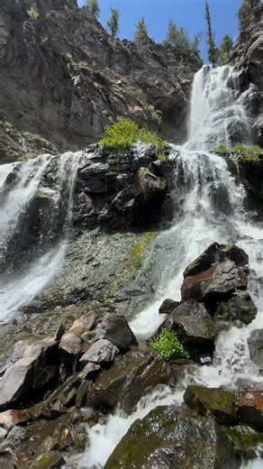 Epic Colorado waterfall 😱 Silver falls just outside Pagosa Springs ✌🏻 | High Altitude Pagosa