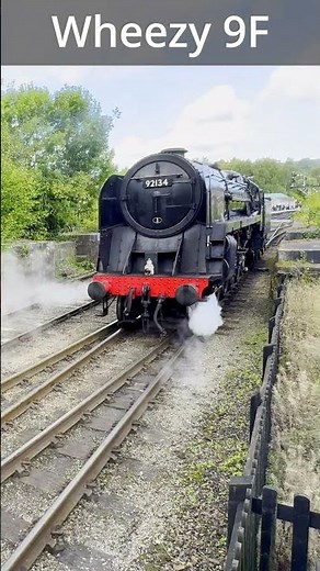 9F 92134 Wheezes Out: Shed → Platform | NYMR Steam Gala 2025