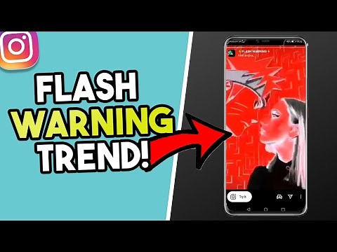 How To Do The Flash Warning Trend On Instagram!