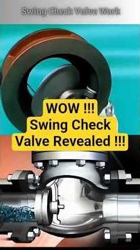 How Swing Check Valve Works #SwingCheckValve #CheckValveWork #ValveOperation #shorts #FluidControl