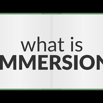 Immersion | meaning of Immersion
