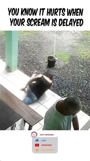 Epic Delayed Scream Fail 😂 #Funny #ForYouPage #Shorts