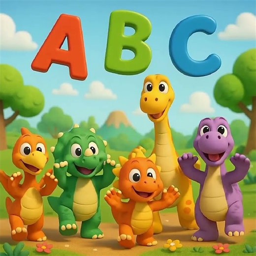 Dino ABC Adventure 🦖 | Learn ABC Letters with Cute Dinosaurs for Kids