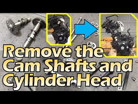 CBR300R - Engine Teardown Part 1: How to Remove the Cam Shafts and Cylinder Head