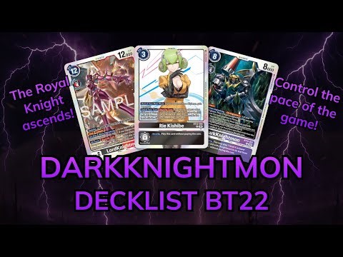 [DIGIMON TCG2020] DARKKNIGHTMON BT-22 GAMEPLAY + DECKLIST! CAN THE DARK KNIGHT COMPETE IN THE META?
