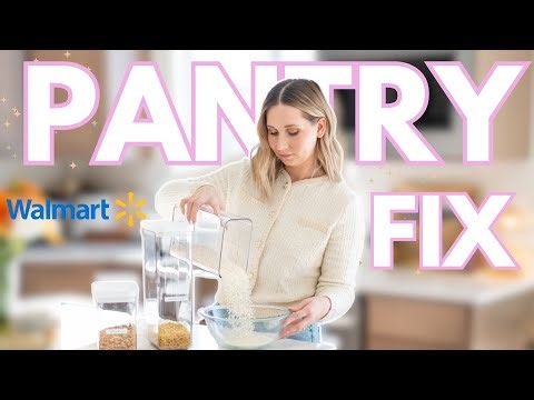 Realistic Budget Pantry Organization ANYONE Can Do #pantrymakeover #walmartorganization