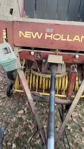 Ultimate leaf sweeper!! 😜🤣 ( Actually I was baling hay and this is making a turn to get at the next windrow ) . | John M. Moore