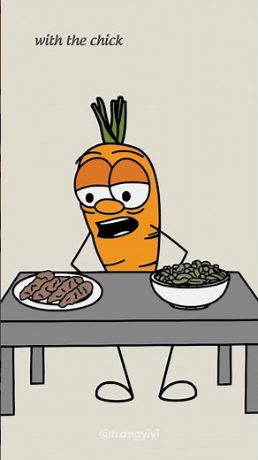 Macaroni with the chicken strips...#funnyvideo #funny #cartoon