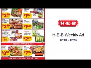H-E-B Weekly Ad 12/10 - 12/16