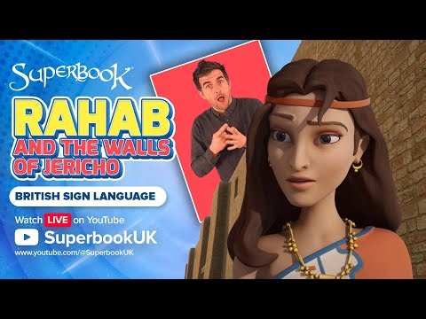 Superbook - Season 2 Episode 4 - Rahab and the Walls of Jericho | Full Episode (BSL)