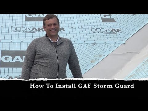 GAF Storm Guard Installation Into A Valley
