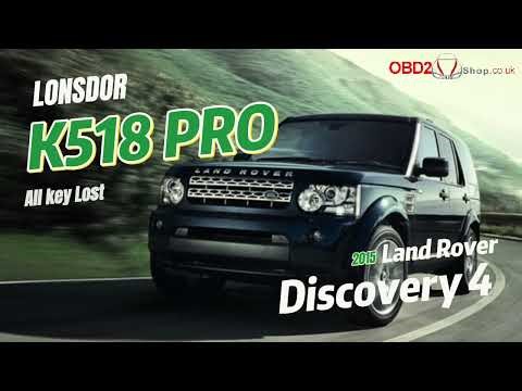 2015 Land Rover Discovery 4 All Key Lost by Lonsdor K518 Pro - obd2shop.co.uk