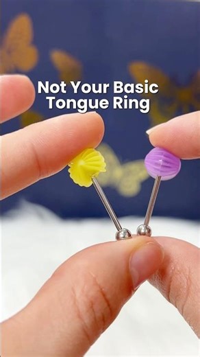 How a Tongue Ring Actually Fits 👅 (Short Bar Demo + Close-Up)